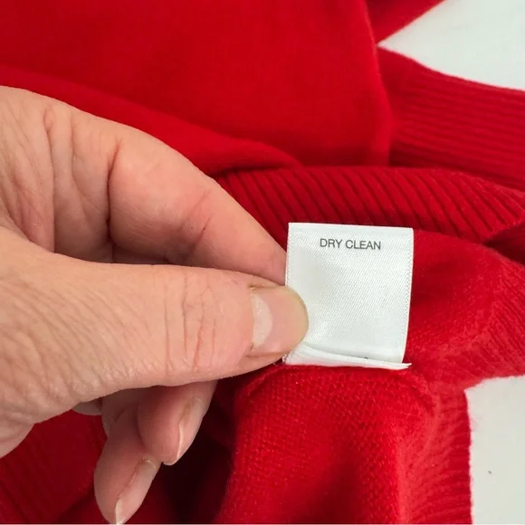 $200 Daniel Cremieux Men’s LLuxury 100% Cashmere V Neck Pullover Red Sweater